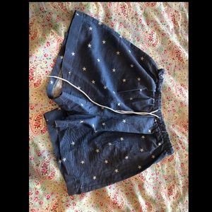 Blue star female shorts
